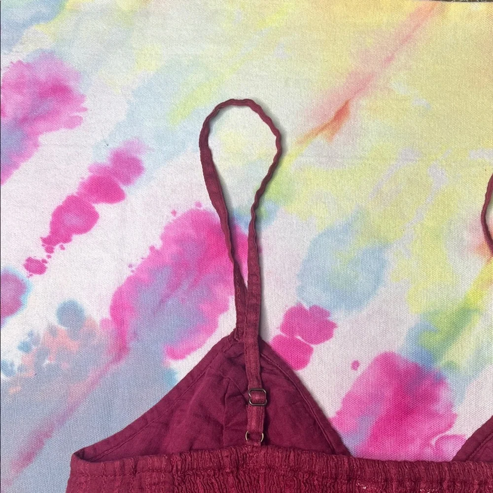 🌸 Free People Burgundy Red ish Crop Top • Lace Dreams 💖✨ - Picture 6 of 10